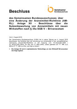 Beschlusstext (58.7 kB, PDF) - Gemeinsamer Bundesausschuss