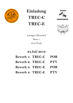 Einladung TREC-C TREC-E