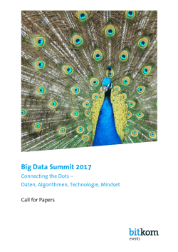Infobrosch&uuml;re zum Call for Papers