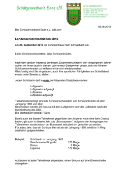 Information und Ausschreibung