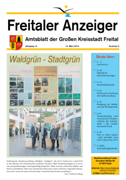 Freital: Eröffnung der Wanderausstellung