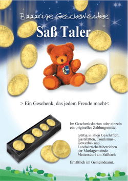 Ein Geschenk, das jedem Freude macht