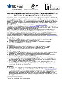 IKK Ausschreibung Herbst 2016 - Landesinstitut f&uuml;r Lehrerbildung