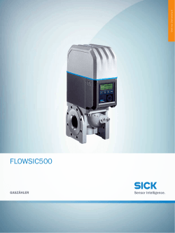 FLOWSIC500, Online-Datenblatt