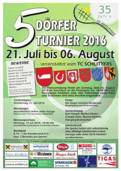 Informationen - Tennisclub Schlitters im Zillertal