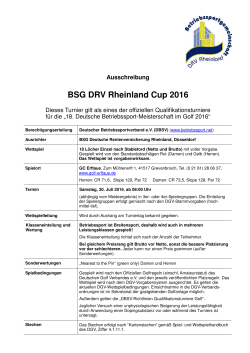 BSG DRV Rheinland Cup 2016 - 18. Deutsche Betriebssport