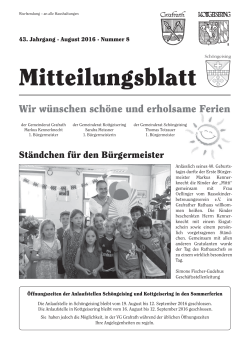 Mitteilungblatt August 2016 - Verwaltungsgemeinschaft Grafrath