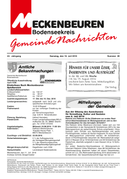 Ausgabe 28 - Gemeinde Meckenbeuren