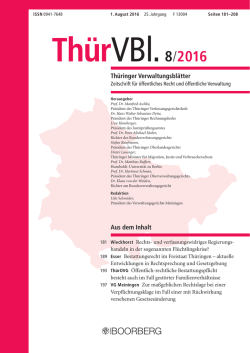 Heft 8/2016 - Richard Boorberg Verlag