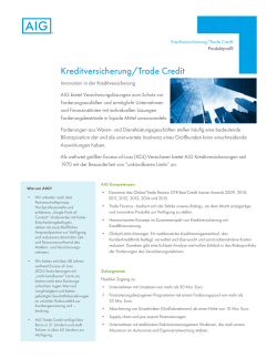 Kreditversicherung/Trade Credit