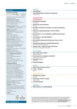 Impressum www.sozialaktuell.ch