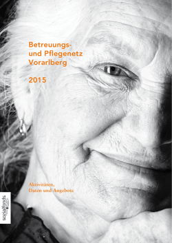 Betreuungs- und Pflegenetz Vorarlberg 2015