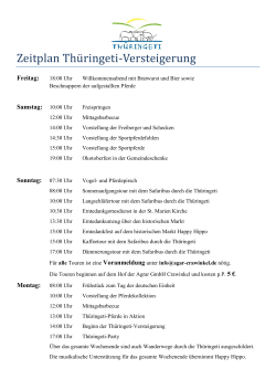 Zeitplan - Agrar GmbH Crawinkel