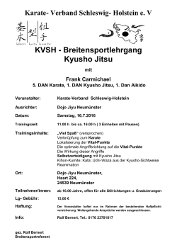 Zur Ausschreibung - beim Karate Verband Schleswig Holstein e. V.