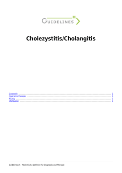Cholezystitis/Cholangitis