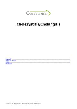 Cholezystitis/Cholangitis