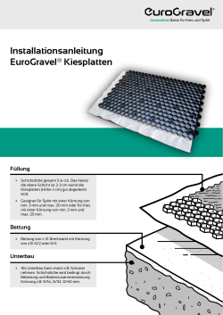EuroGravel® Kiesgitter Installationsanleitung