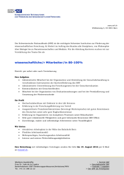 Inserat WiMa Abteilung III Deutsch