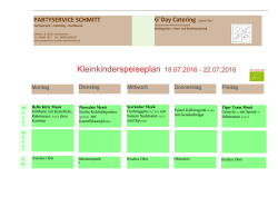 Juli-August - Partyservice Schmitt