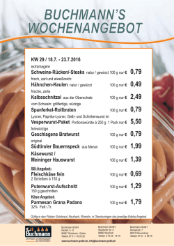 Jetzt mit aktuellem Wochenangebot!
