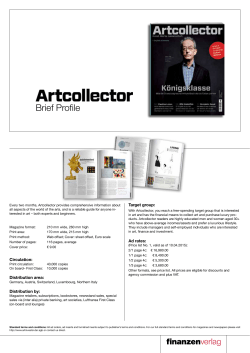 Brief Profile - Artcollector