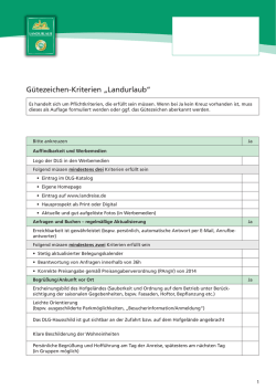 DLG - Brief und Siegel f&uuml;r Qualit&auml;t - DLG