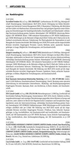 1AM Vorlage - Amtsblatt des Kantons Zug