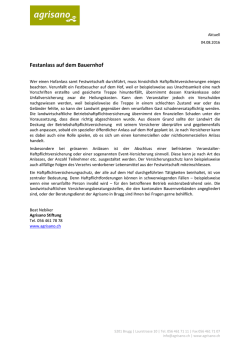 Festanlass auf dem Bauernhof