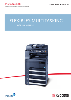 Datenblatt Kyocera Taskalfa 300i - Gebrauchte Drucker und Kopierer