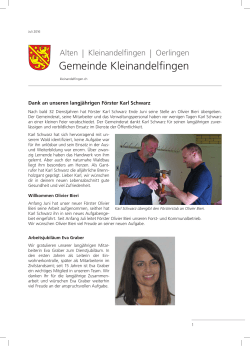 2016-07-Mitteilungsblatt - Gemeinde Kleinandelfingen