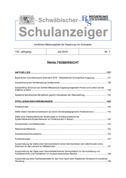 Juli 2016 - Regierung von Schwaben