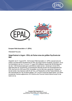 EPAL als Partner eines der größten Pop