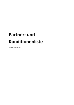 Partner- und Konditionenliste - Deutscher Mittelstands