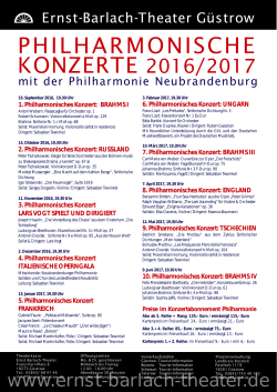 konzerte 2016/2017 philharmonische - Ernst-Barlach