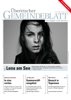 Juli - Gemeindeblatt von Eppan und Kaltern
