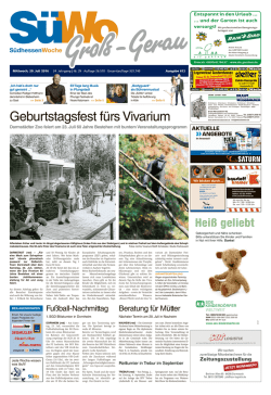 SüdhessenWoche Groß-Gerau vom 20.07.2016