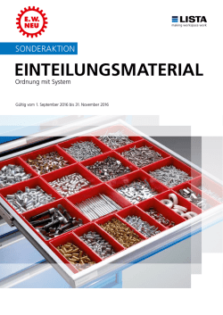 Einteilungsmaterial - Ordnung mit System