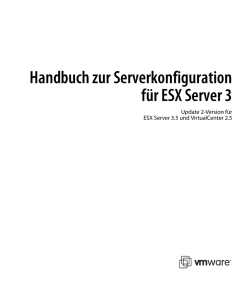 Handbuch zur Serverkonfiguration f&uuml;r ESX Server 3