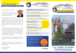 725 Jahre Altdorf Festprogramm
