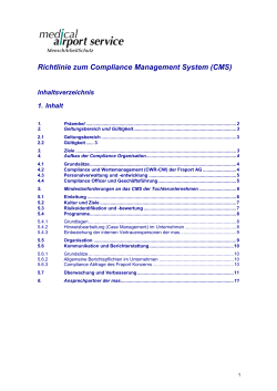 Richtlinie zum Compliance Management Sys[...]
