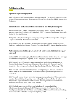 Publikationsliste - Universität Bremen