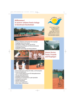 In unserer sch&ouml;nen Tennis-Anlage in Baierbrunn