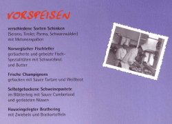 Speisekarte - Hubertushof Herscheid