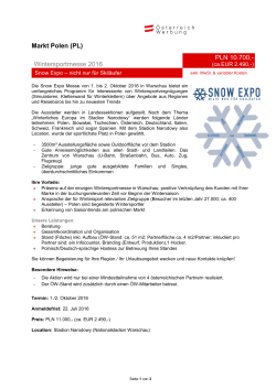 Snow Expo in Polen - Österreich Werbung