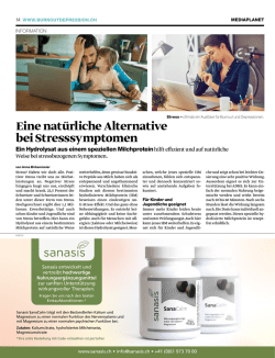 Eine nat&uuml;rliche Alternative bei Stresssymptomen