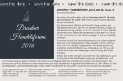 Dresdner Handelsforum 2016 - GMA | Gesellschaft f&uuml;r Markt