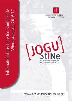 JOGU-StINe Informationsbrosch&uuml;re