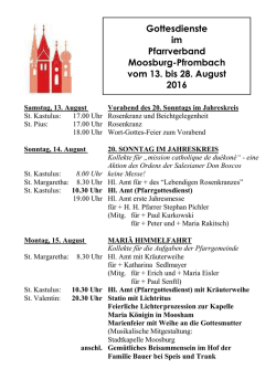 Gottesdienstordnung