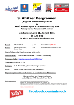 9. Afritzer Bergrennen - ARBÖ ASKÖ RC Feld am See