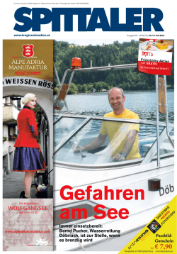 Gefahren am See - Die Kärntner Regionalmedien